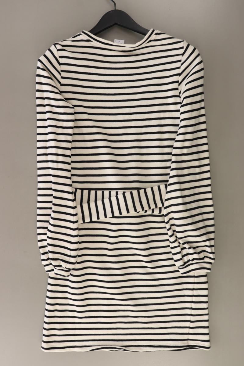 Simple. Langarmkleid Gr. M gestreift mit Gürtel creme aus Baumwolle