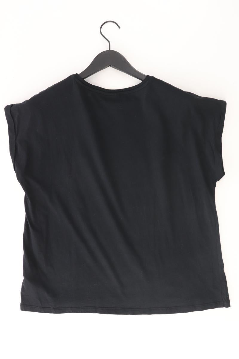 Vila Printshirt Gr. XL Kurzarm schwarz aus Baumwolle