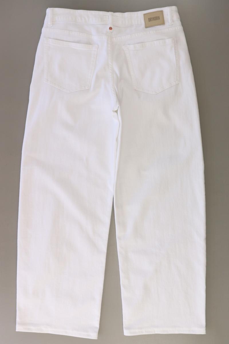 Drykorn Wide Leg Hose Gr. W32/L32 weiß aus Baumwolle