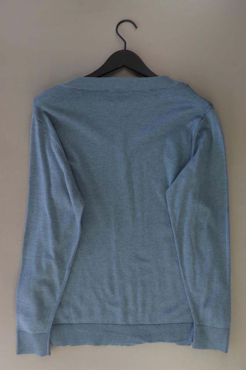 More&More Feinstrickpullover Gr. 42 blau aus Viskose