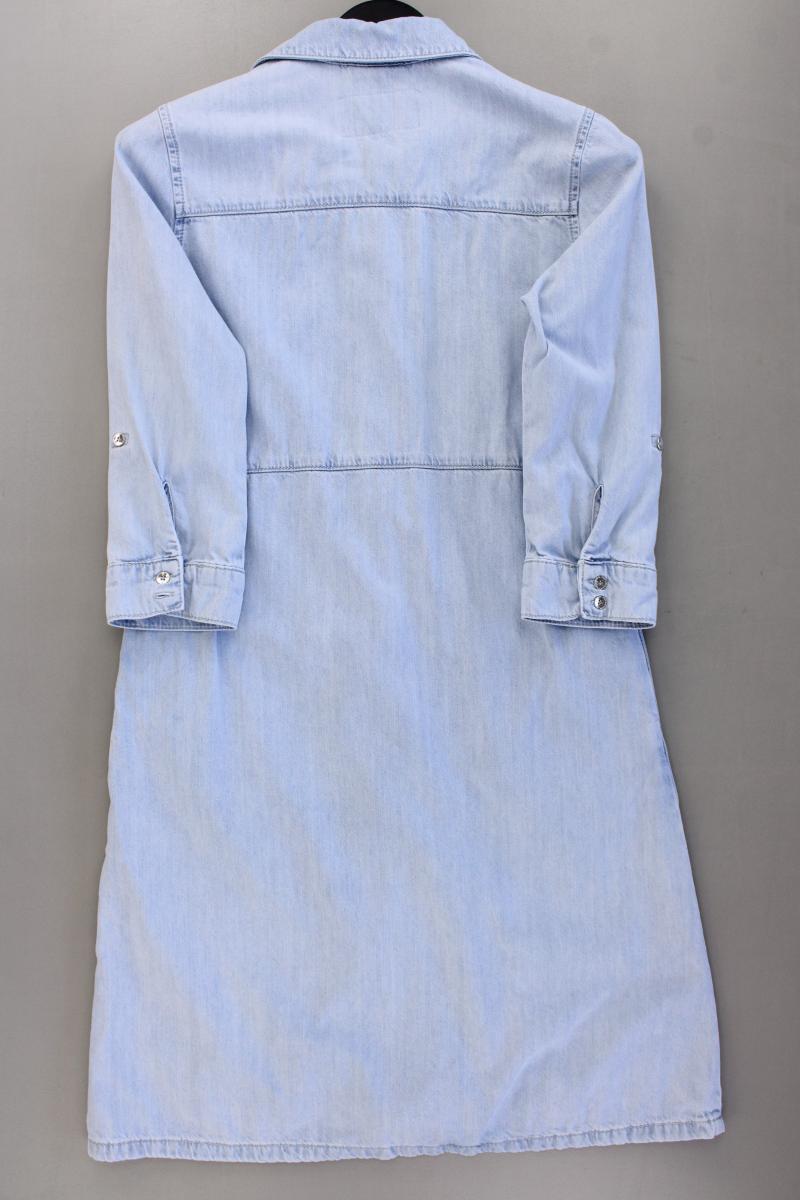 Street One Jeanskleid Gr. 34 neuwertig 3/4 Ärmel blau aus Baumwolle