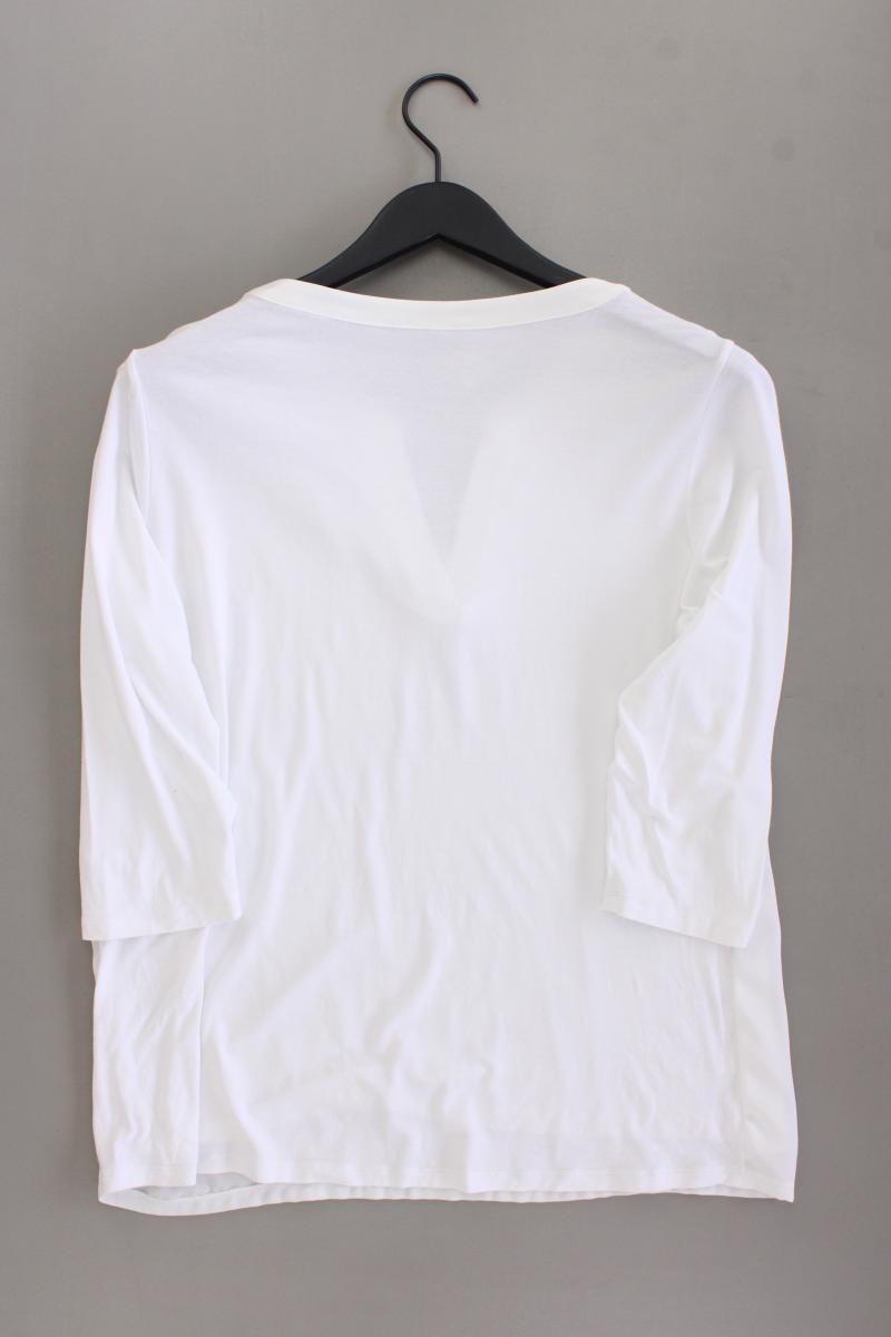 comma, Classic Bluse Gr. 42 3/4 Ärmel weiß aus Polyester