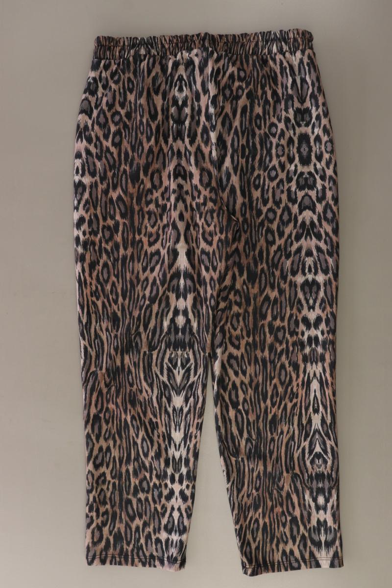 Zara Stoffhose Gr. L mit Tierdruck braun aus Polyester