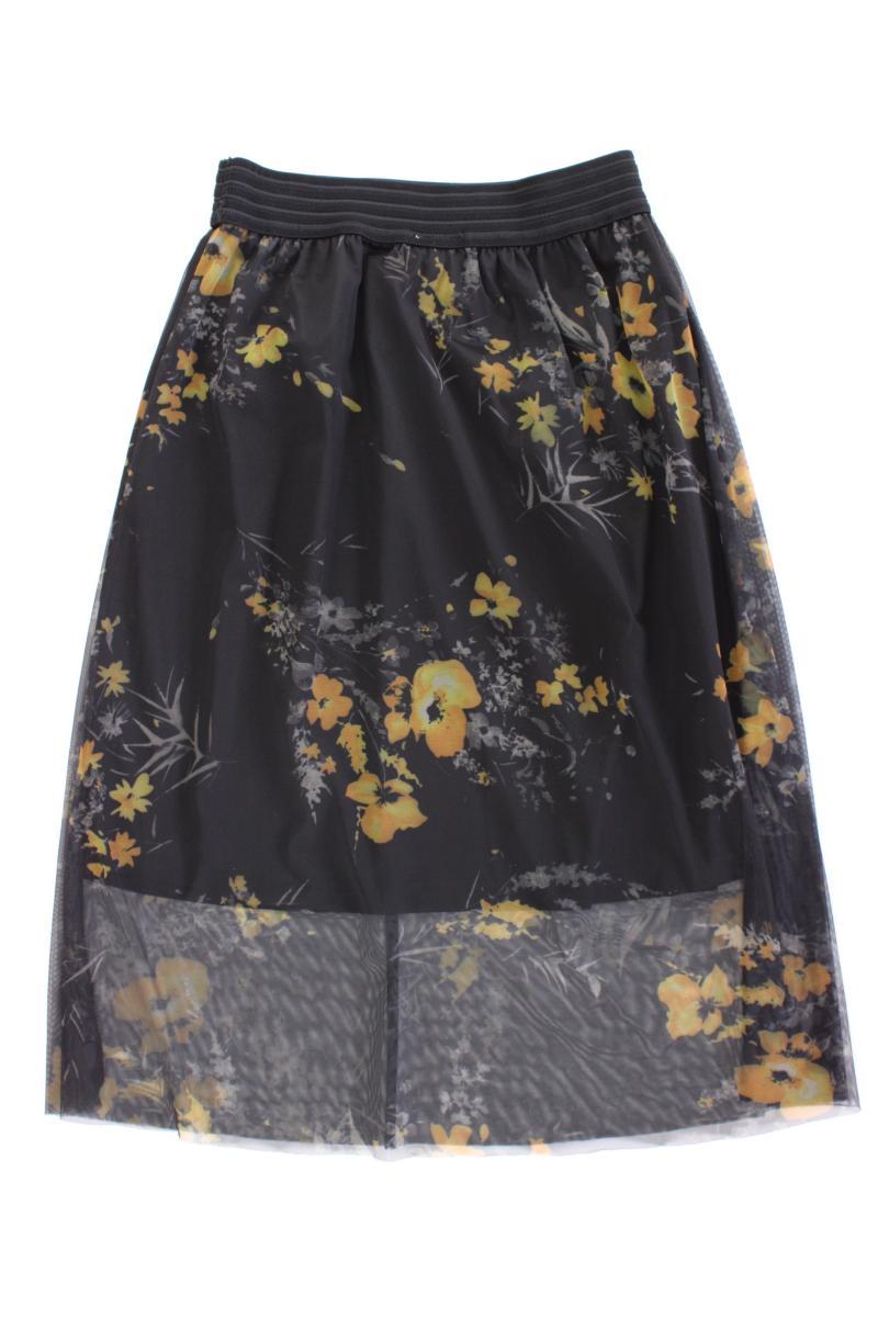 Kaffe Tüllrock Gr. S mit Blumenmuster schwarz aus Polyester