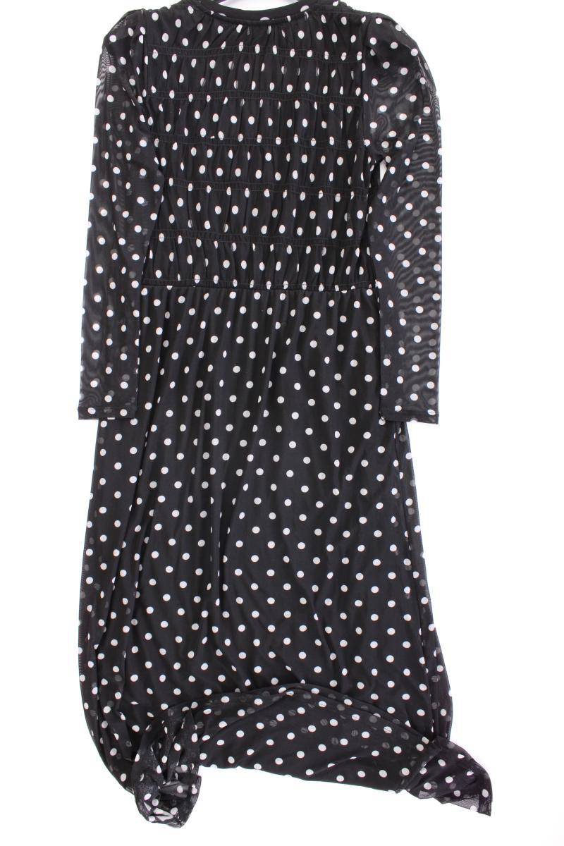 Free/Quent Chiffonkleid Gr. S gepunktet Langarm schwarz