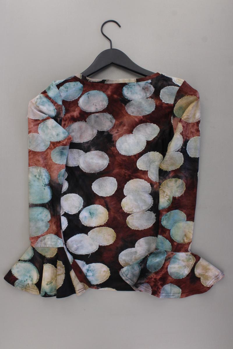Printshirt Gr. S Langarm mehrfarbig aus Polyester