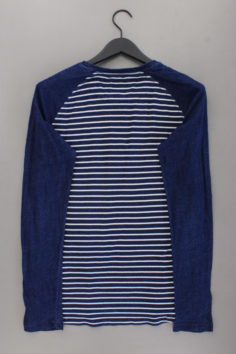 Mills Brothers Longsleeve-Shirt für Herren Gr. M Langarm blau