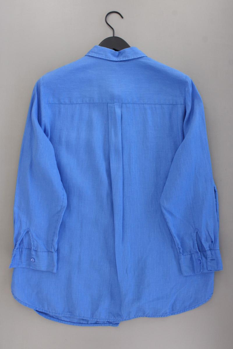 s.Oliver Leinenbluse Gr. 46 Langarm blau