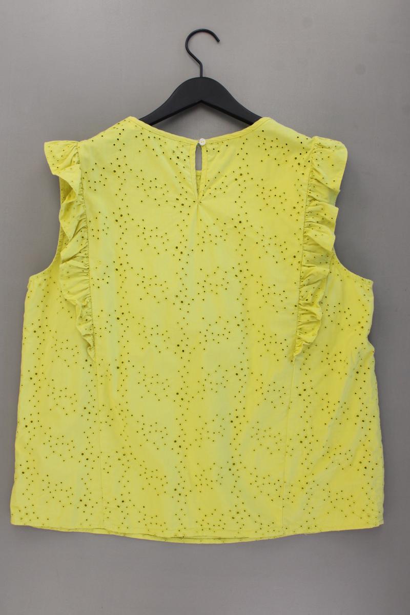 s.Oliver Ärmellose Bluse Gr. 46 gelb aus Baumwolle