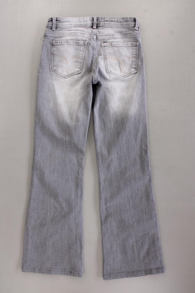 Bershka Boot Cut Jeans Gr. 34 grau aus Baumwolle