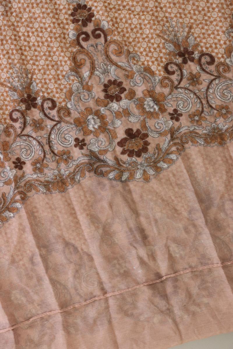 Tuch mit Blumenmuster braun