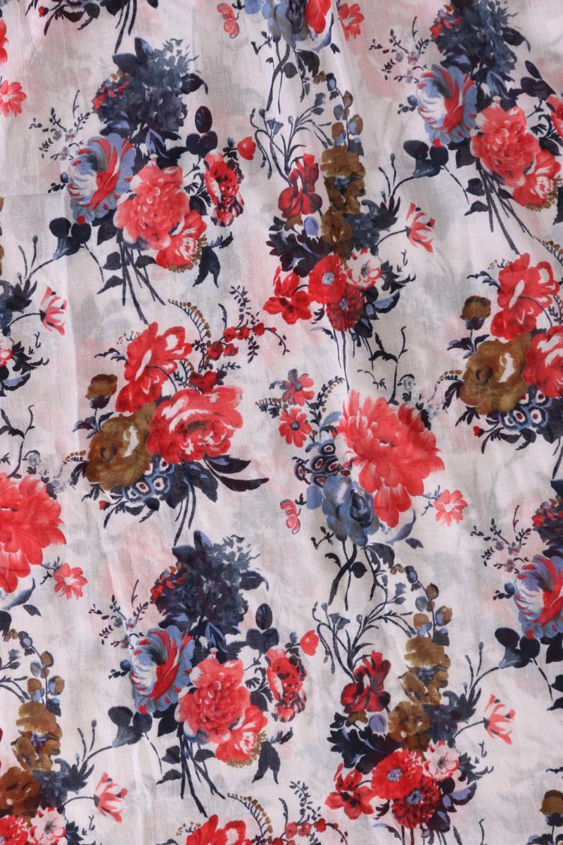 Loop mit Blumenmuster mehrfarbig aus Polyester