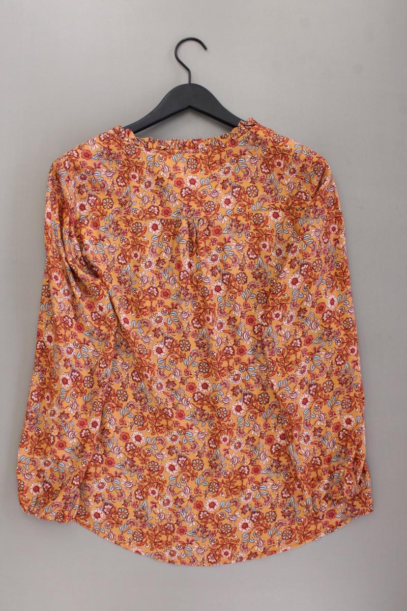 Deerberg Langarmbluse Gr. 44 mit Blumenmuster neuwertig mehrfarbig aus Viskose