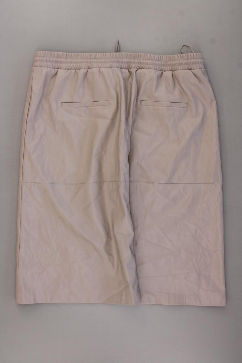 Esprit Kunstlederrock Gr. 44 grau aus Polyester