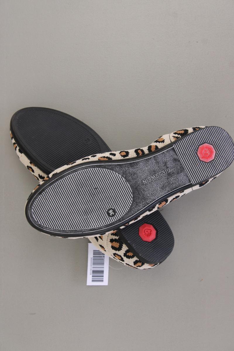 Giesswein Ballerinas Gr. 36 mit Tierdruck mehrfarbig