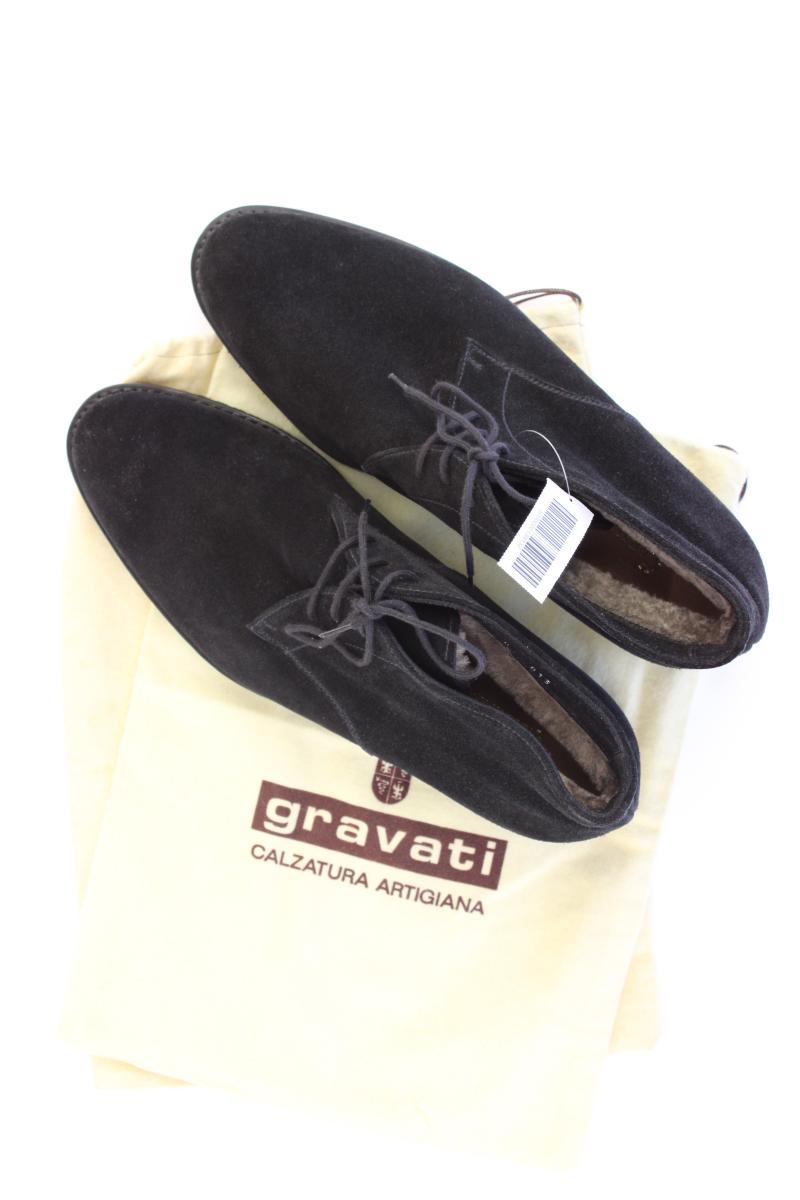 Gravati Halbschuhe gefüttert Gr. 8 für Herren Gr. 41 neuwertig schwarz aus Leder