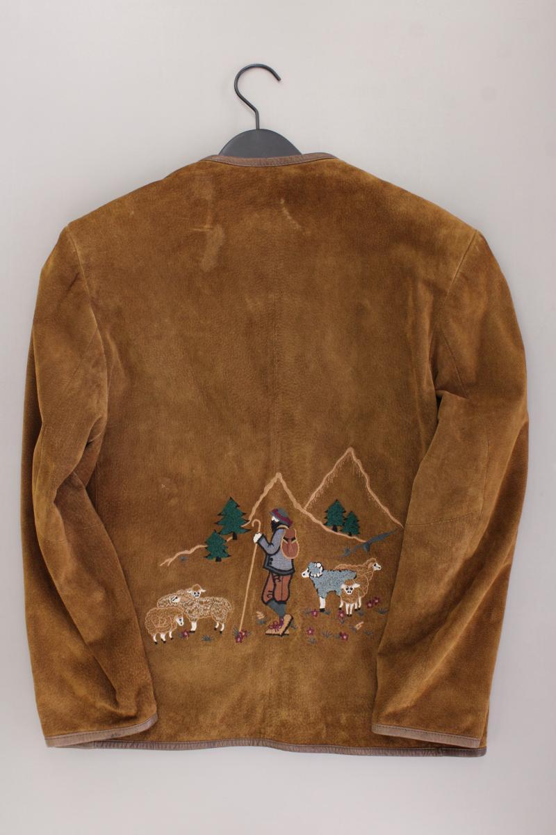 Vintage Lederjacke Trachtenjacke Gr. 40 braun
