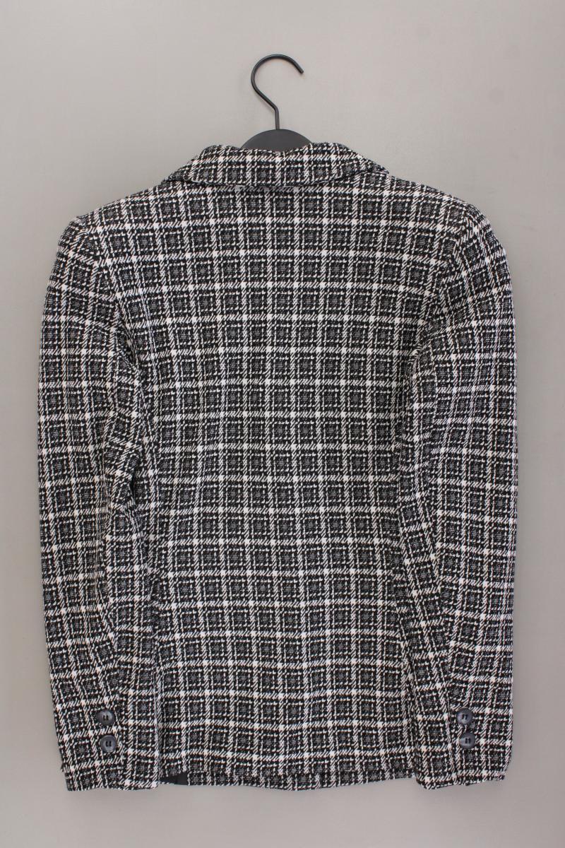 Nukus Slim Blazer Gr. S kariert grau aus Viskose