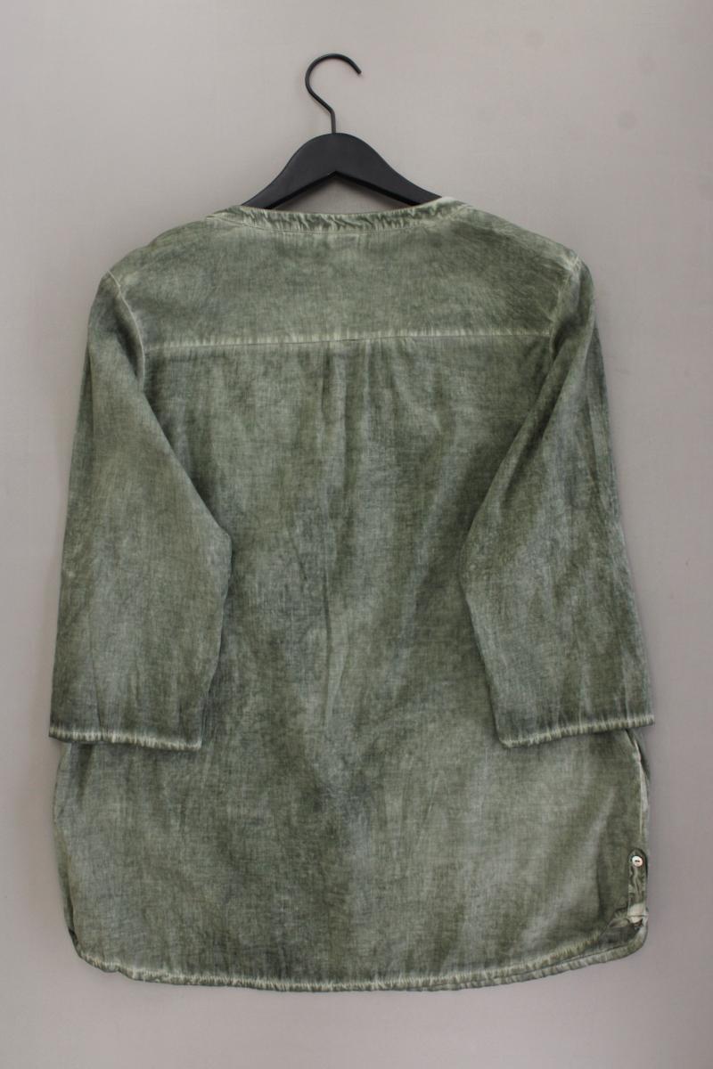 s.Oliver Classic Bluse Gr. 44 3/4 Ärmel mit Pailletten olivgrün