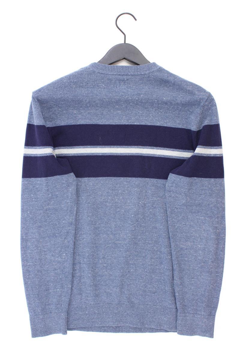 GAP Feinstrickpullover für Herren Gr. S blau aus Baumwolle