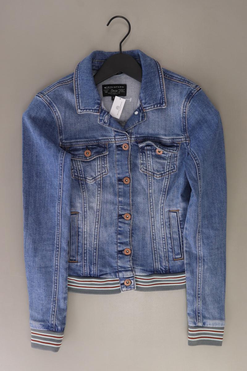 Expresso Jeansjacke Gr. 34 blau aus Baumwolle