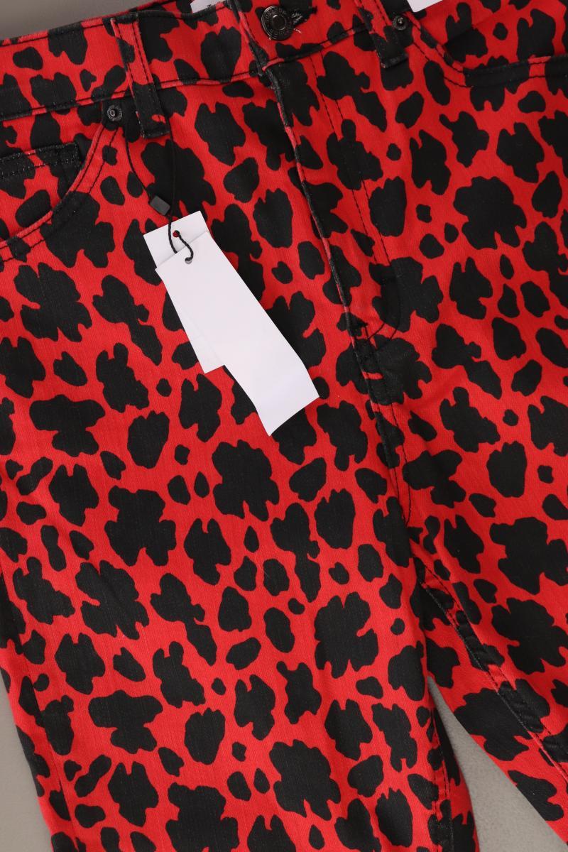 Topshop Straight Jeans Gr. 40 mit Tierdruck neu mit Etikett Neupreis: 57,0€! rot