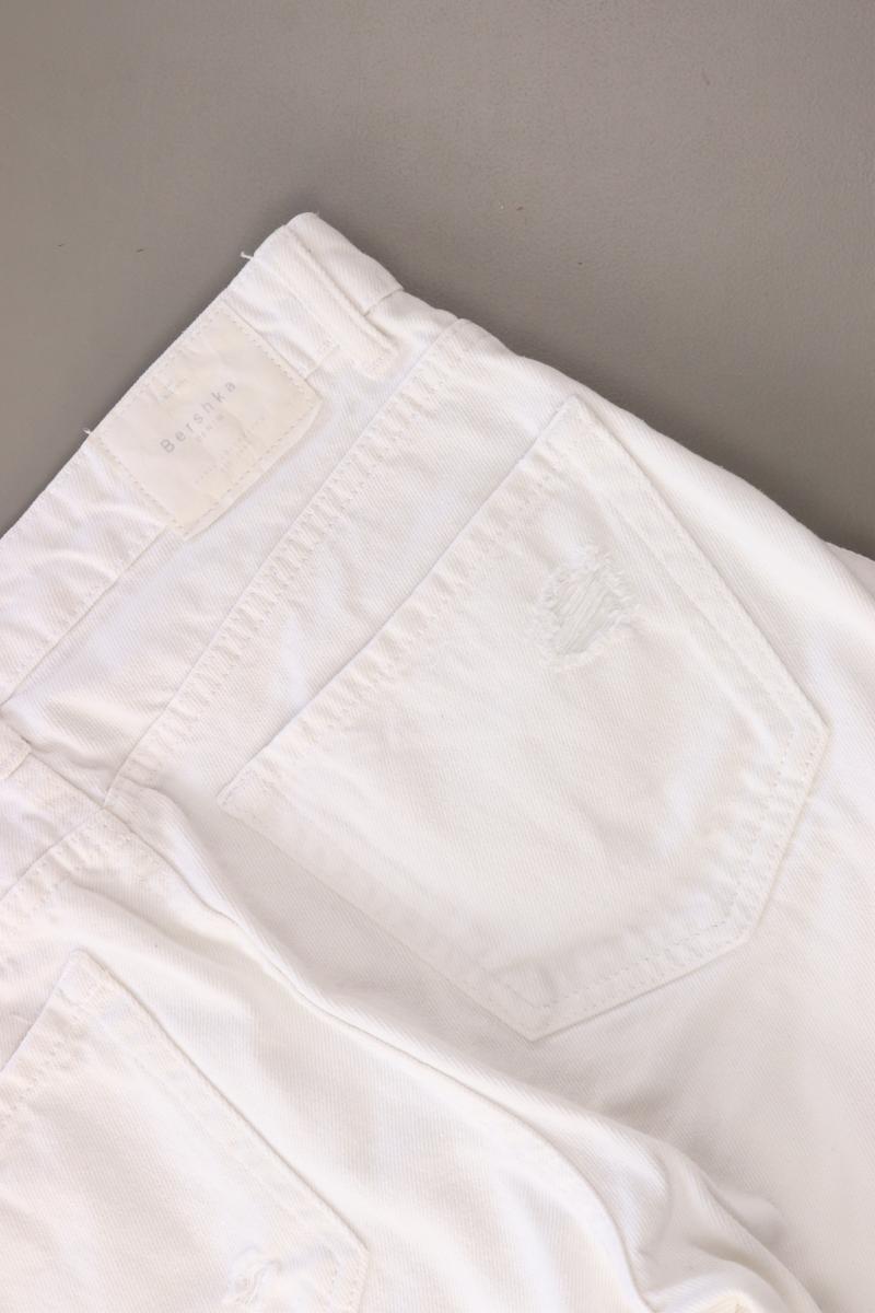 Bershka Skinny Jeans Gr. 38 weiß aus Baumwolle