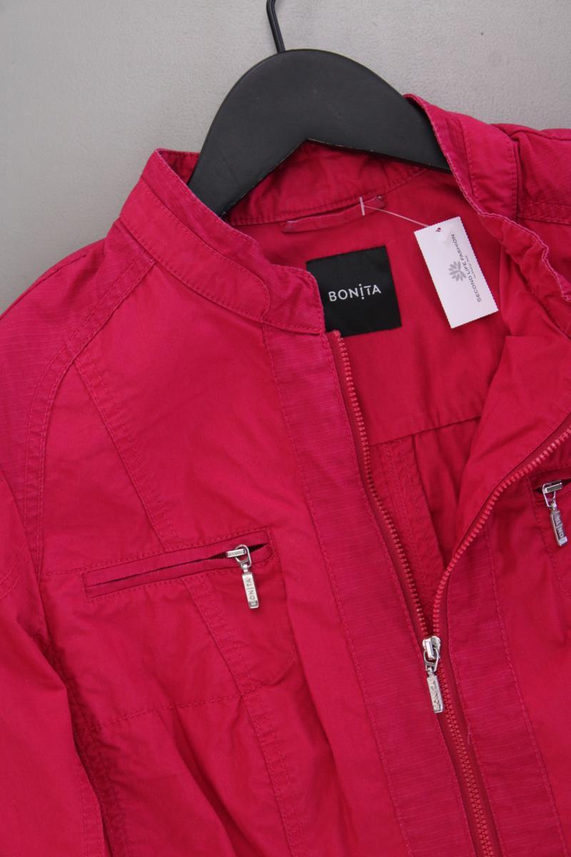 Bonita Übergangsjacke Gr. 40 pink aus Baumwolle