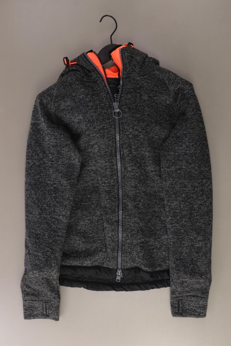 Superdry Kapuzenjacke Gr. XL grau aus Polyester