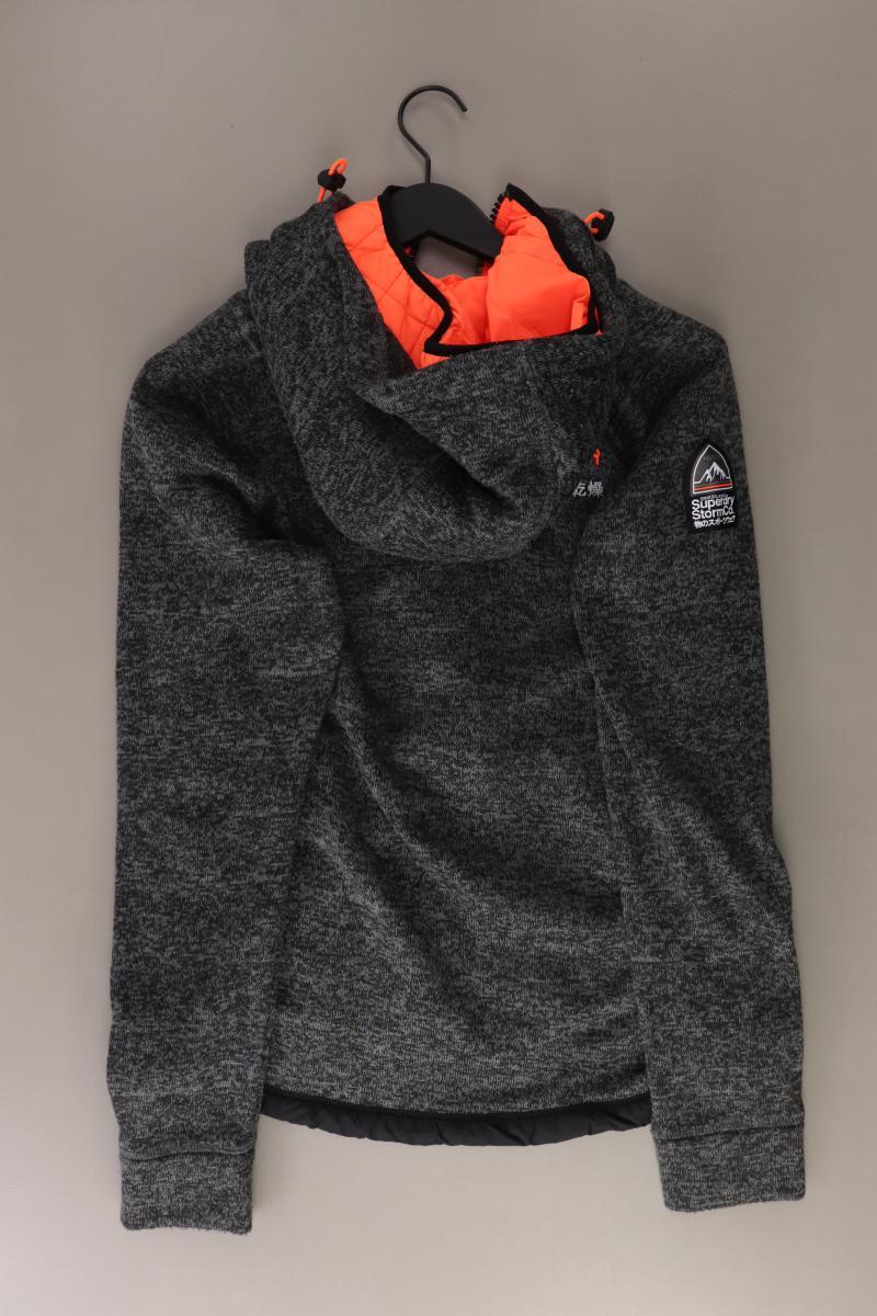 Superdry Kapuzenjacke Gr. XL grau aus Polyester