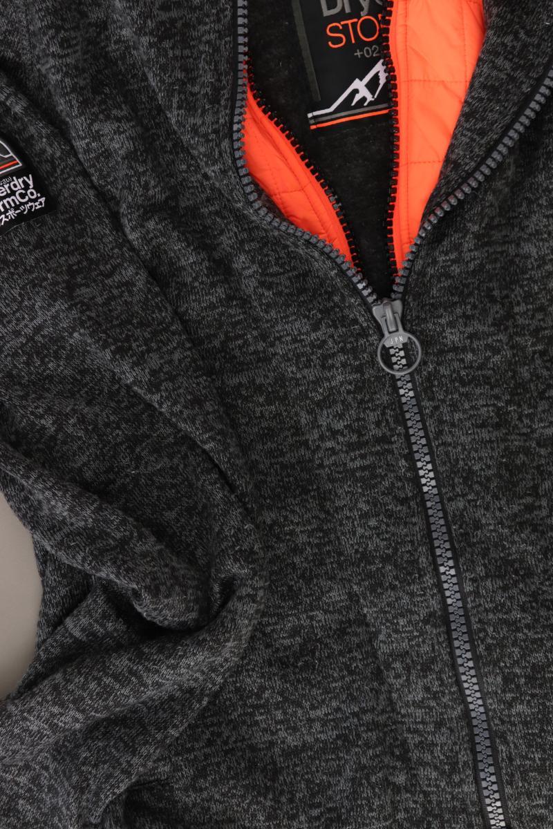 Superdry Kapuzenjacke Gr. XL grau aus Polyester