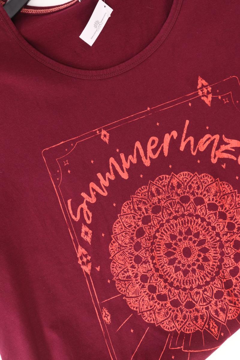 Cecil Printshirt Gr. L Kurzarm rot aus Baumwolle
