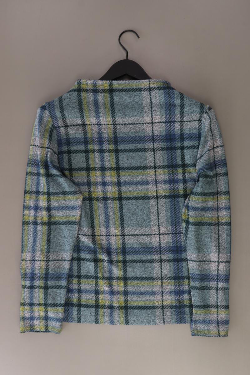 Gina Laura Feinstrickpullover Gr. M kariert grün aus Polyester