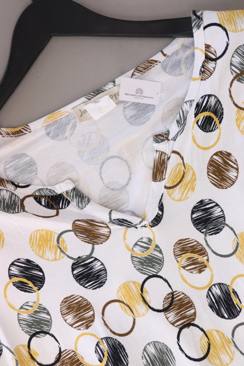 Janet & Joyce Midikleid Gr. 48 3/4 Ärmel weiß aus Viskose