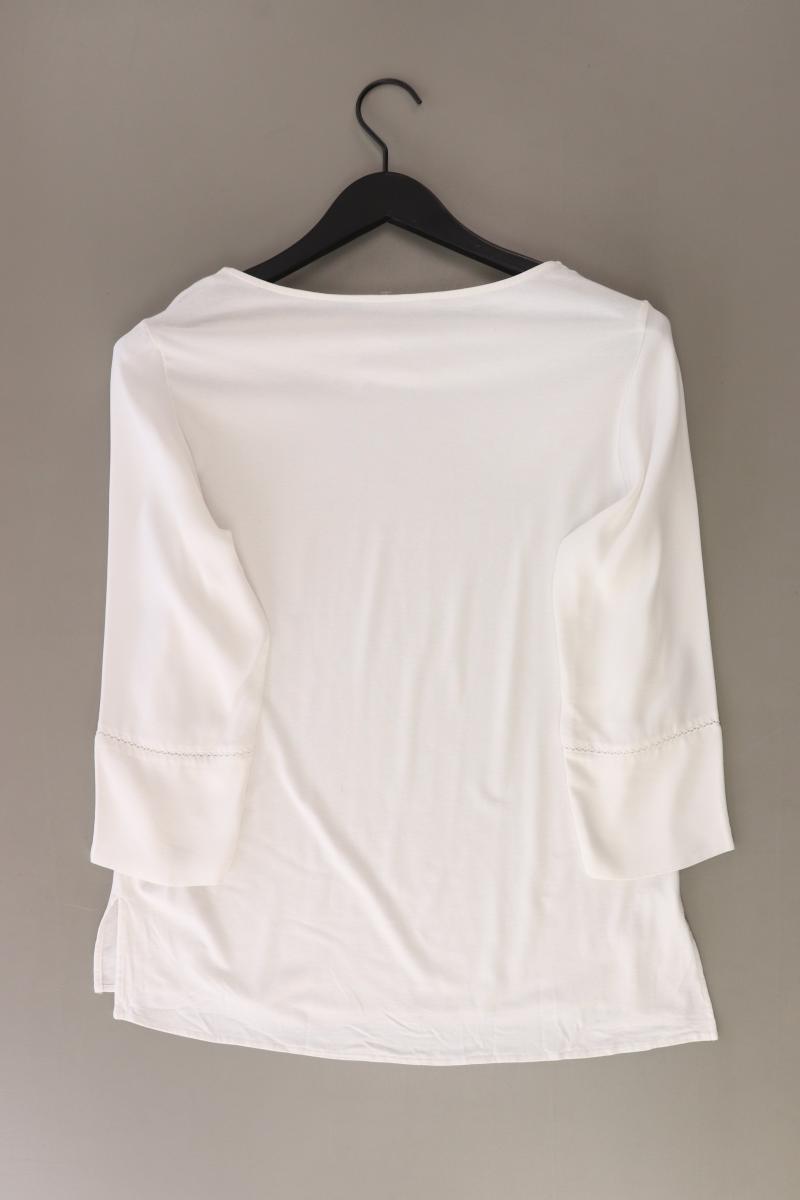 Brax Regular Bluse Gr. 36 3/4 Ärmel weiß aus Polyester