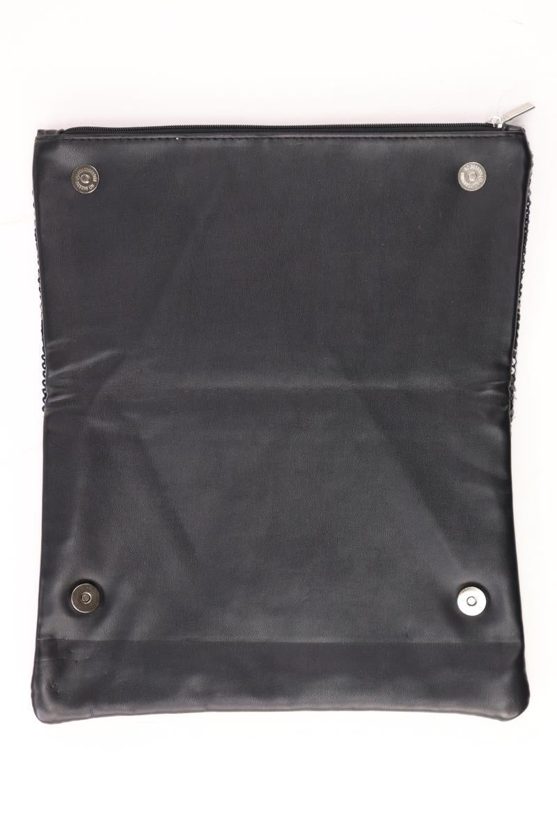 Clutch mit Pailletten schwarz