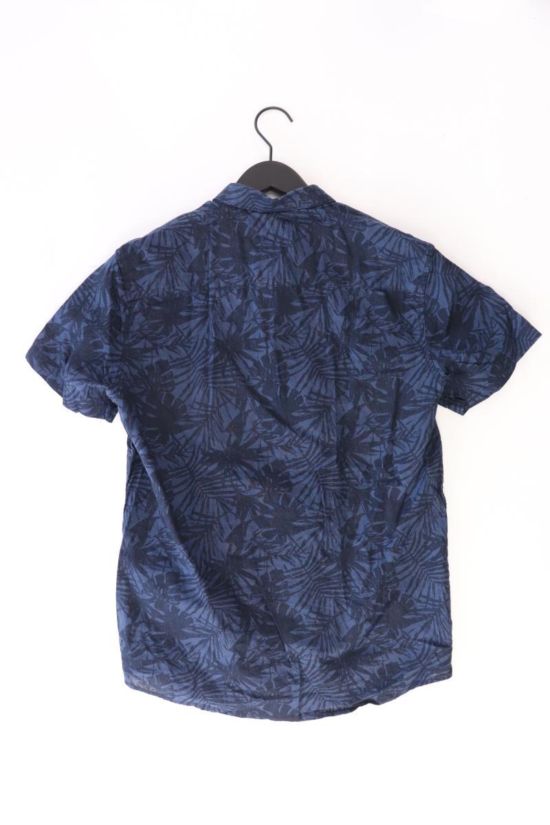 Tom Tailor (Denim) Kurzarmhemd für Herren Gr. M blau aus Baumwolle
