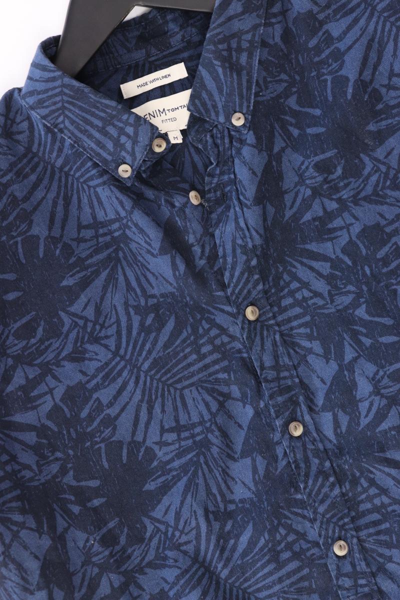 Tom Tailor (Denim) Kurzarmhemd für Herren Gr. M blau aus Baumwolle