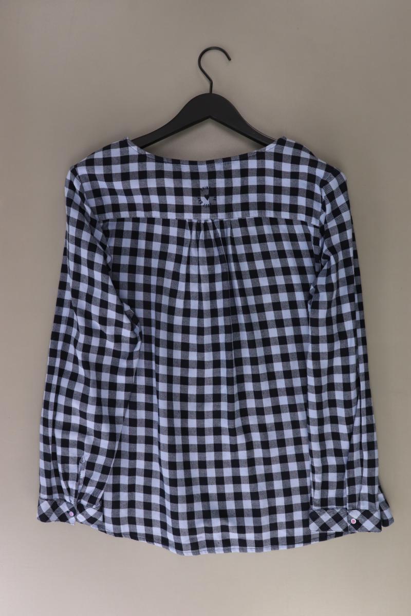 Street One Karobluse Gr. 44 kariert Langarm blau aus Baumwolle