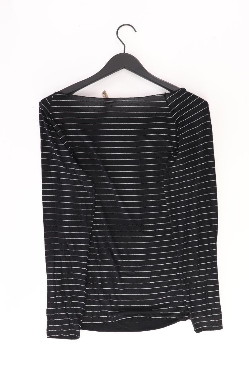 HEIMATLIEBE Ringelshirt Gr. XL gestreift Langarm schwarz aus Viskose