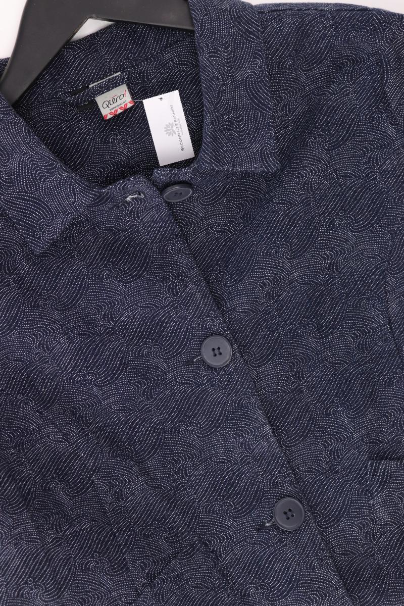 Qiero! Regular Jacke Gr. 40 blau aus Baumwolle