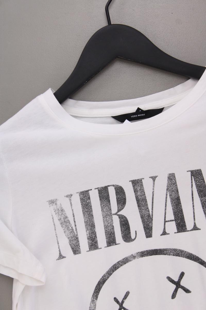 Vero Moda Nirvana Shirt Gr. S Kurzarm weiß