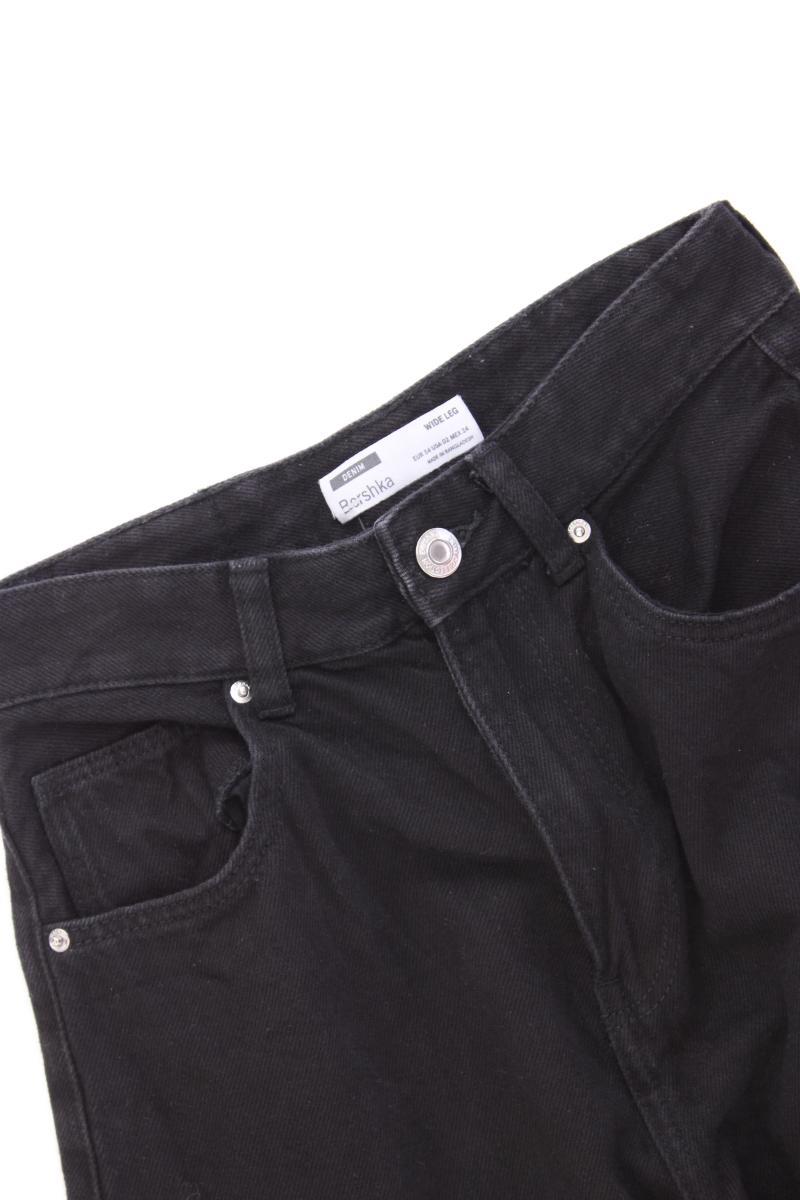 Bershka Wide Leg Jeans Gr. 34 grau