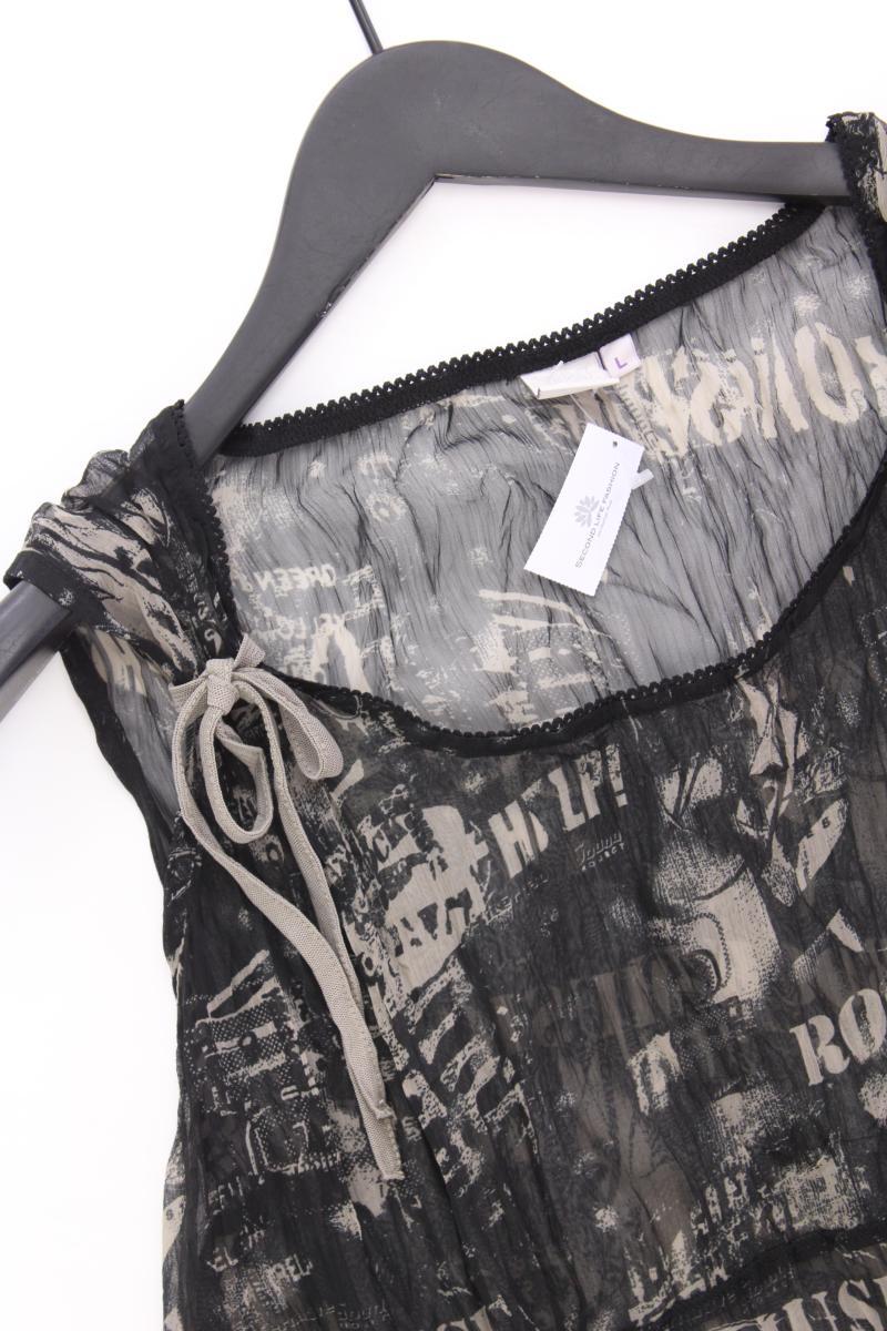 Liberty Ärmellose Bluse Gr. L grau