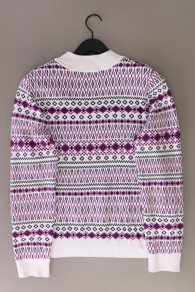 edc by Esprit Feinstrickpullover Gr. XXL geometrisches Muster weiß aus Baumwolle