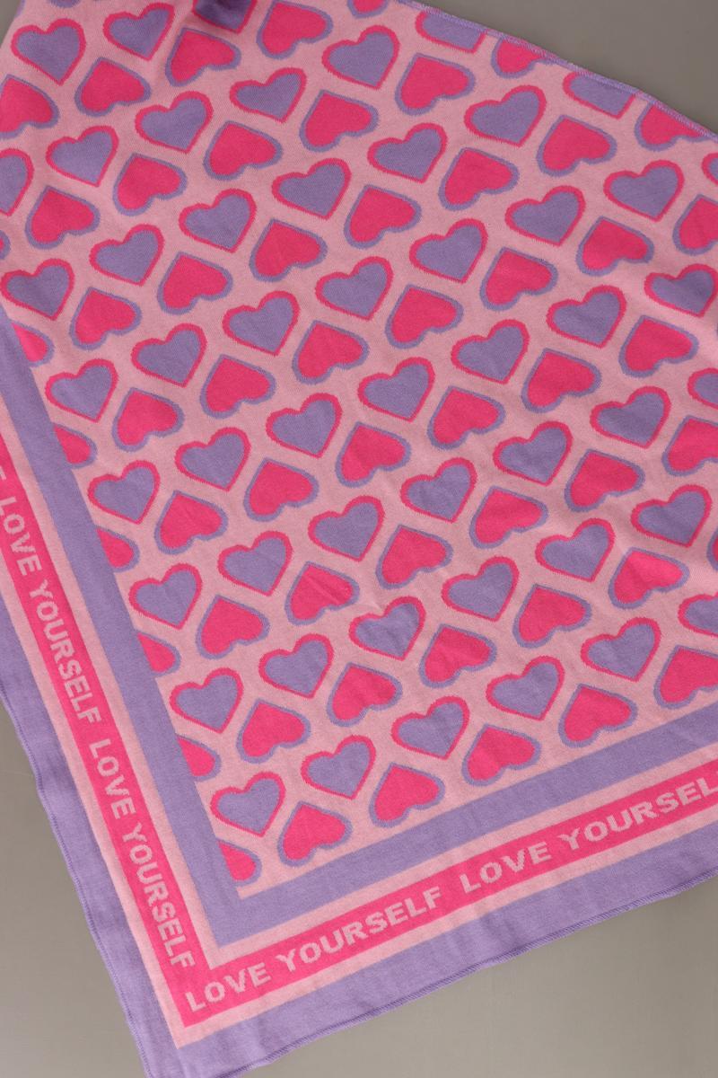 Schal mit Herzmuster pink