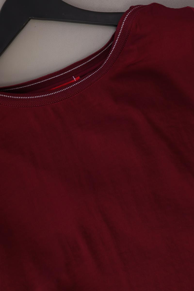 s.Oliver Langarmbluse Gr. 42 rot aus Polyester