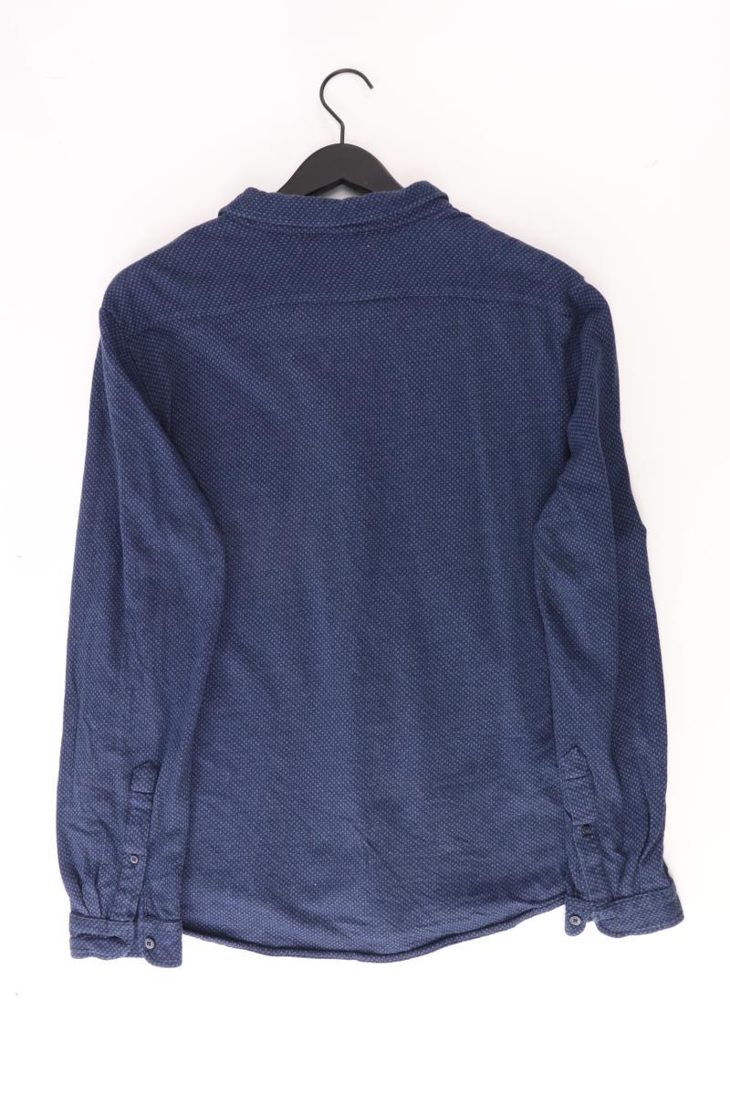 MARVELIS Langarmhemd für Herren Gr. XXL blau aus Baumwolle