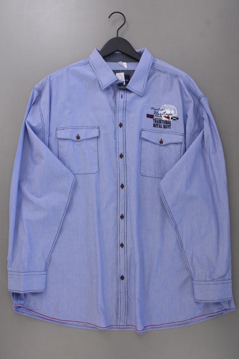 Babista Langarmhemd für Herren Gr. Hemdgröße 49/50 gestreift blau aus Baumwolle