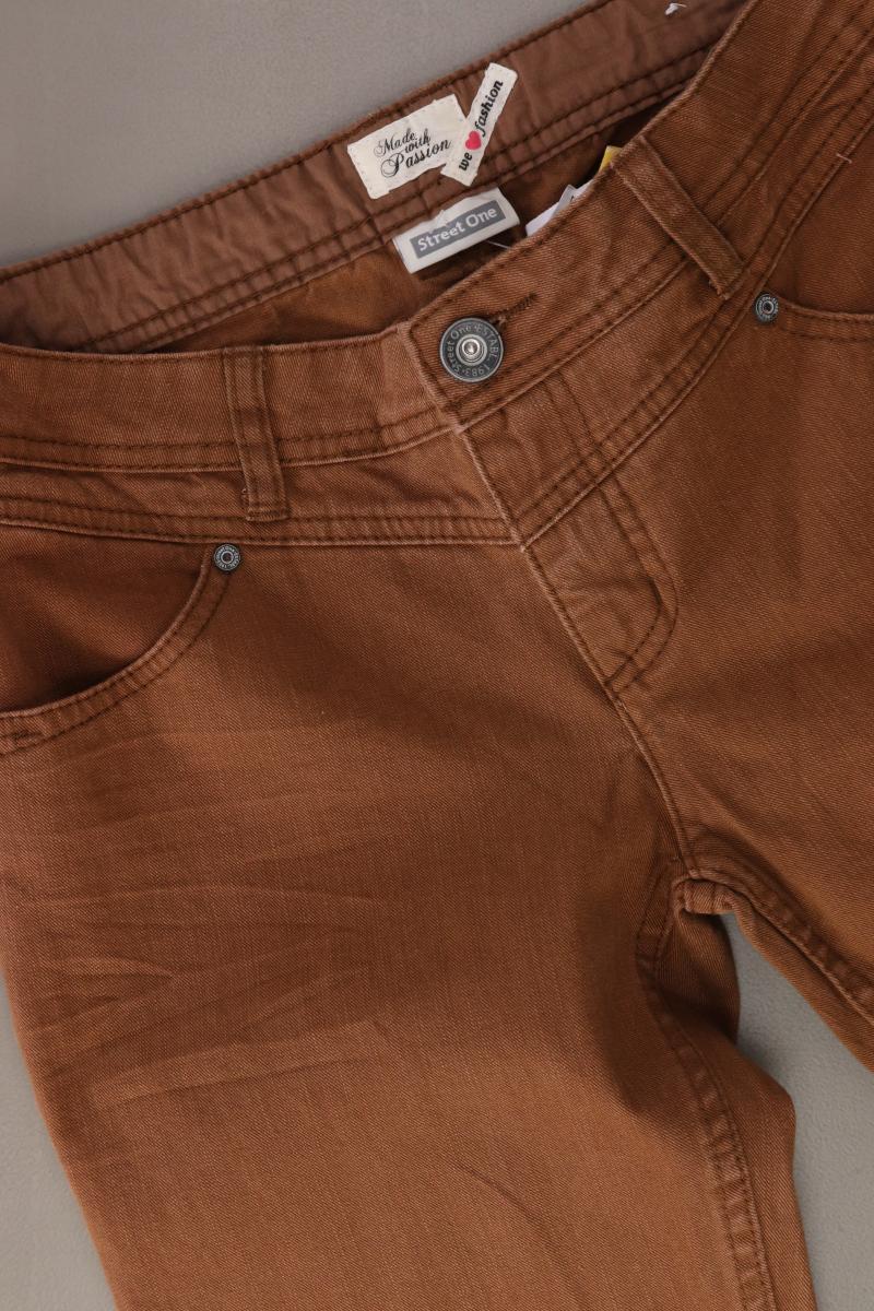 Street One Straight Jeans Gr. W28 braun aus Baumwolle
